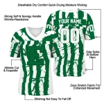 personalized eastern michigan eagles stripe splatter green jersey best selling