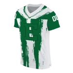 personalized eastern michigan eagles striped texture green jersey best selling