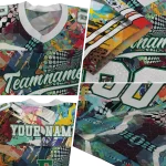 personalized eastern michigan eagles tribal face jersey best selling