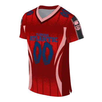 personalized florida atlantic owls dynamic dots red jersey fashion forward