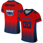 personalized florida atlantic owls halftone sweep red black jersey best selling