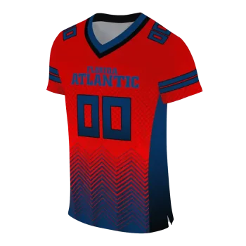 personalized florida atlantic owls halftone sweep red black jersey fashion forward