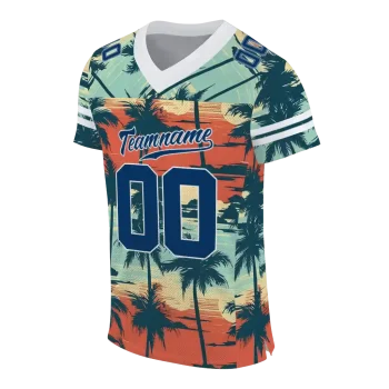 personalized florida atlantic owls horizon palm sunset jersey fashion forward