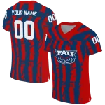 personalized florida atlantic owls stripe splatter blue jersey best selling