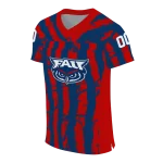 personalized florida atlantic owls stripe splatter blue jersey best selling