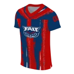personalized florida atlantic owls striped texture blue jersey best selling