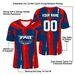 personalized florida atlantic owls striped texture blue jersey best selling