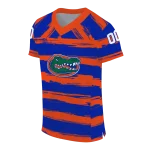 personalized florida gators art stripe blue jersey best selling