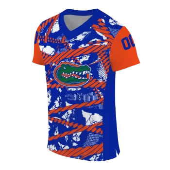 personalized florida gators camo shatter blue jersey fashion forward