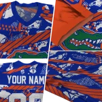 personalized florida gators camo shatter blue jersey best selling