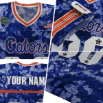personalized florida gators camouflage abstract blue jersey best selling