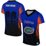 personalized florida gators halftone flow blue black jersey best selling