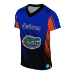 personalized florida gators halftone flow blue black jersey best selling