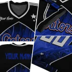 personalized florida gators halftone slant blue black jersey best selling
