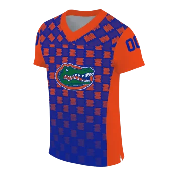 personalized florida gators stacked rectangle blue jersey fashion forward