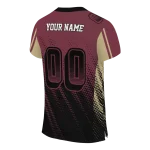 personalized florida state seminoles halftone flow garnet black jersey best selling