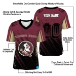 personalized florida state seminoles halftone flow garnet black jersey best selling