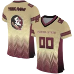 personalized florida state seminoles halftone sweep gold black jersey best selling