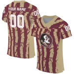 personalized florida state seminoles stripe splatter garnet jersey best selling