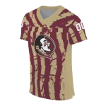 personalized florida state seminoles stripe splatter garnet jersey best selling