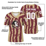 personalized florida state seminoles stripe splatter garnet jersey best selling