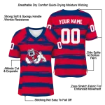 personalized fresno state bulldogs art stripe red jersey best selling