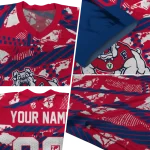 personalized fresno state bulldogs camo shatter red jersey best selling