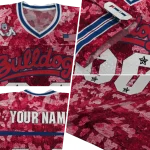 personalized fresno state bulldogs camouflage abstract red jersey best selling