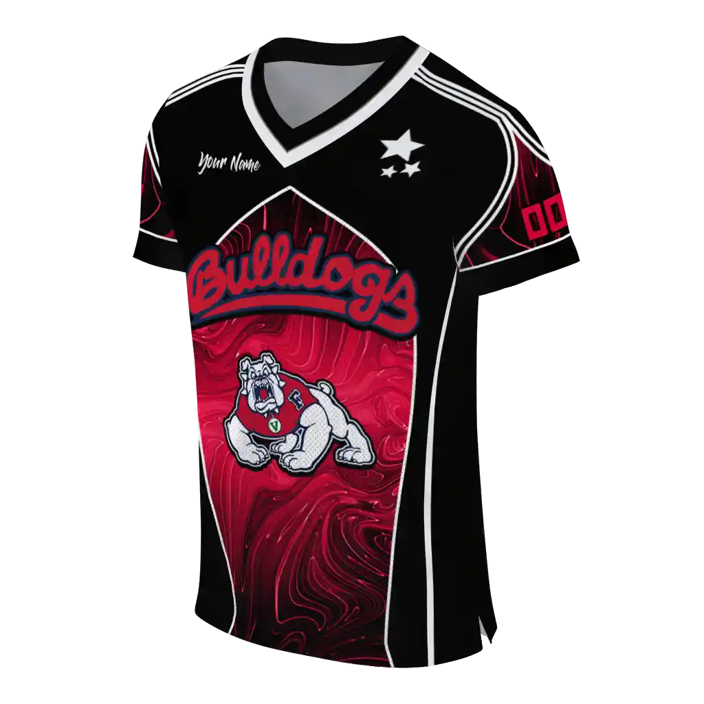 personalized fresno state bulldogs halftone slant red black jersey fashion forward personalized fresno state bulldogs halftone slant red black jersey fashion forward