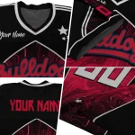 personalized fresno state bulldogs halftone slant red black jersey best selling