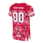 personalized fresno state bulldogs mirrored pattern red jersey best selling