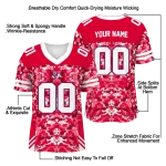 personalized fresno state bulldogs mirrored pattern red jersey best selling