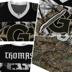 personalized georgetown hoyas antler skull camouflage hunting jersey best selling