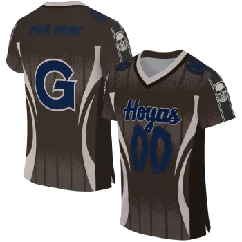 personalized georgetown hoyas dynamic dots grey jersey best selling