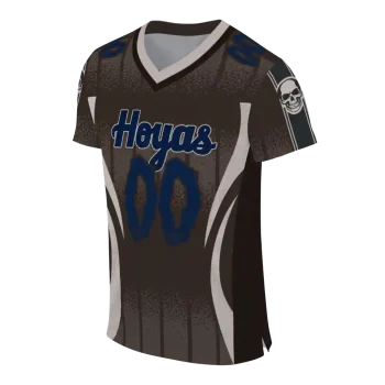 personalized georgetown hoyas dynamic dots grey jersey fashion forward