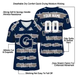 personalized georgetown hoyas layered grids blue jersey best selling