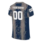 personalized georgetown hoyas rugged stripes blue jersey best selling