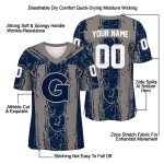 personalized georgetown hoyas rugged stripes blue jersey best selling