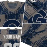 personalized georgetown hoyas rugged stripes blue jersey best selling
