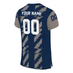 personalized georgetown hoyas stripe block blue jersey best selling