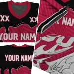 personalized georgia bulldogs dripping flames red white jersey best selling
