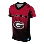 personalized georgia bulldogs halftone flow red black jersey best selling
