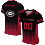 personalized georgia bulldogs halftone sweep black jersey best selling