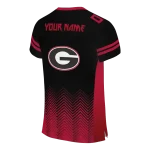 personalized georgia bulldogs halftone sweep black jersey best selling