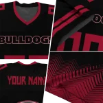 personalized georgia bulldogs halftone sweep black jersey best selling