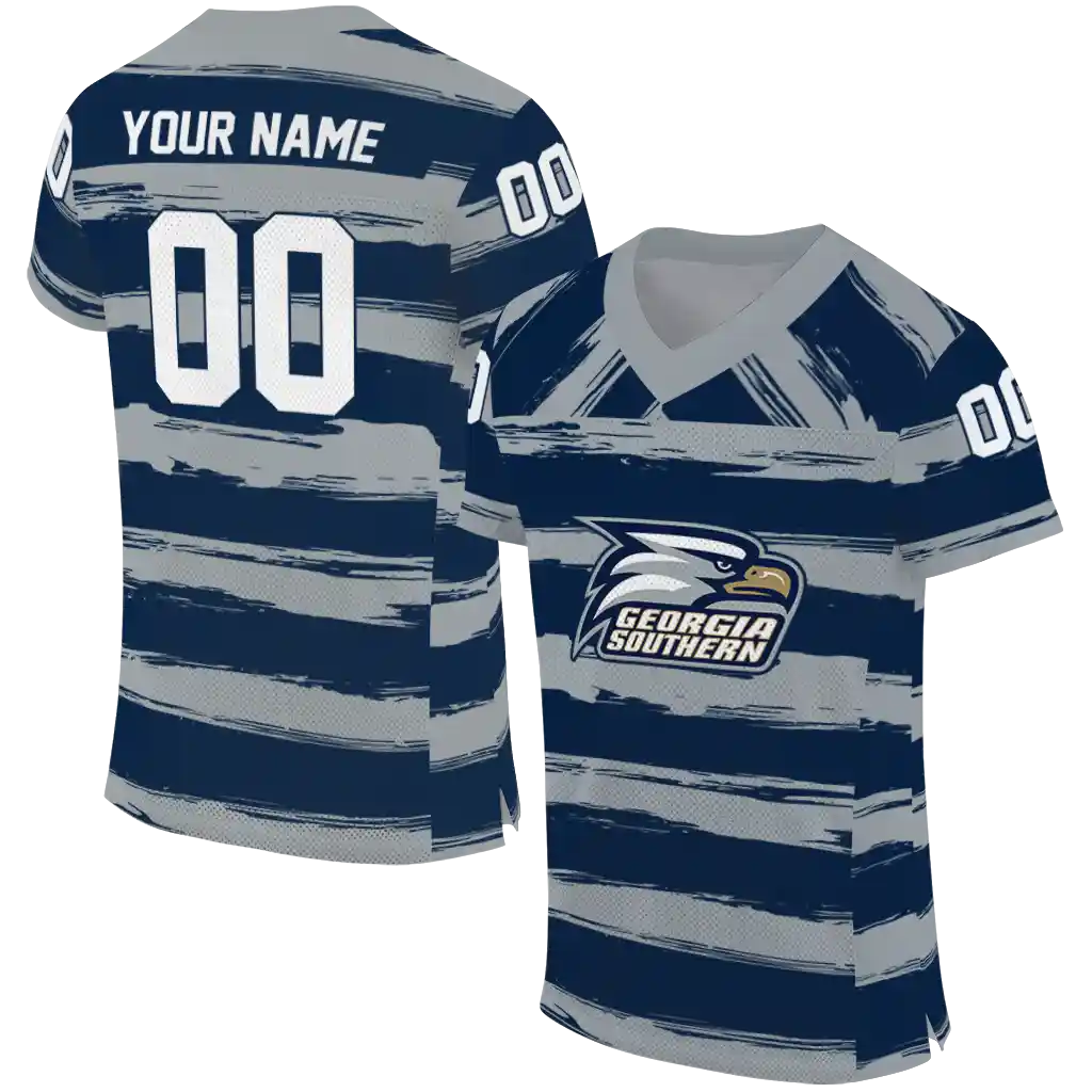 personalized georgia southern eagles art stripe blue jersey best selling personalized georgia southern eagles art stripe blue jersey best selling