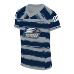 personalized georgia southern eagles art stripe blue jersey best selling