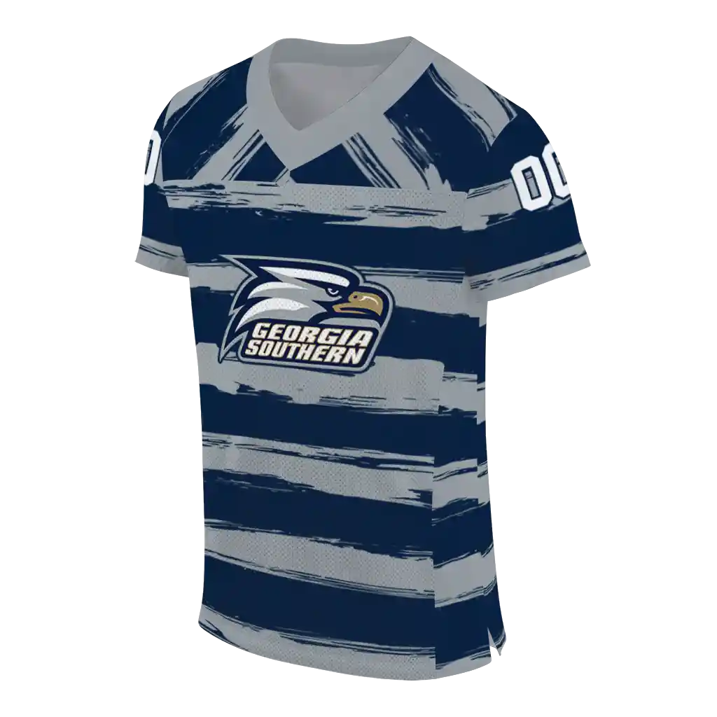 personalized georgia southern eagles art stripe blue jersey fashion forward personalized georgia southern eagles art stripe blue jersey fashion forward