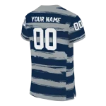 personalized georgia southern eagles art stripe blue jersey best selling