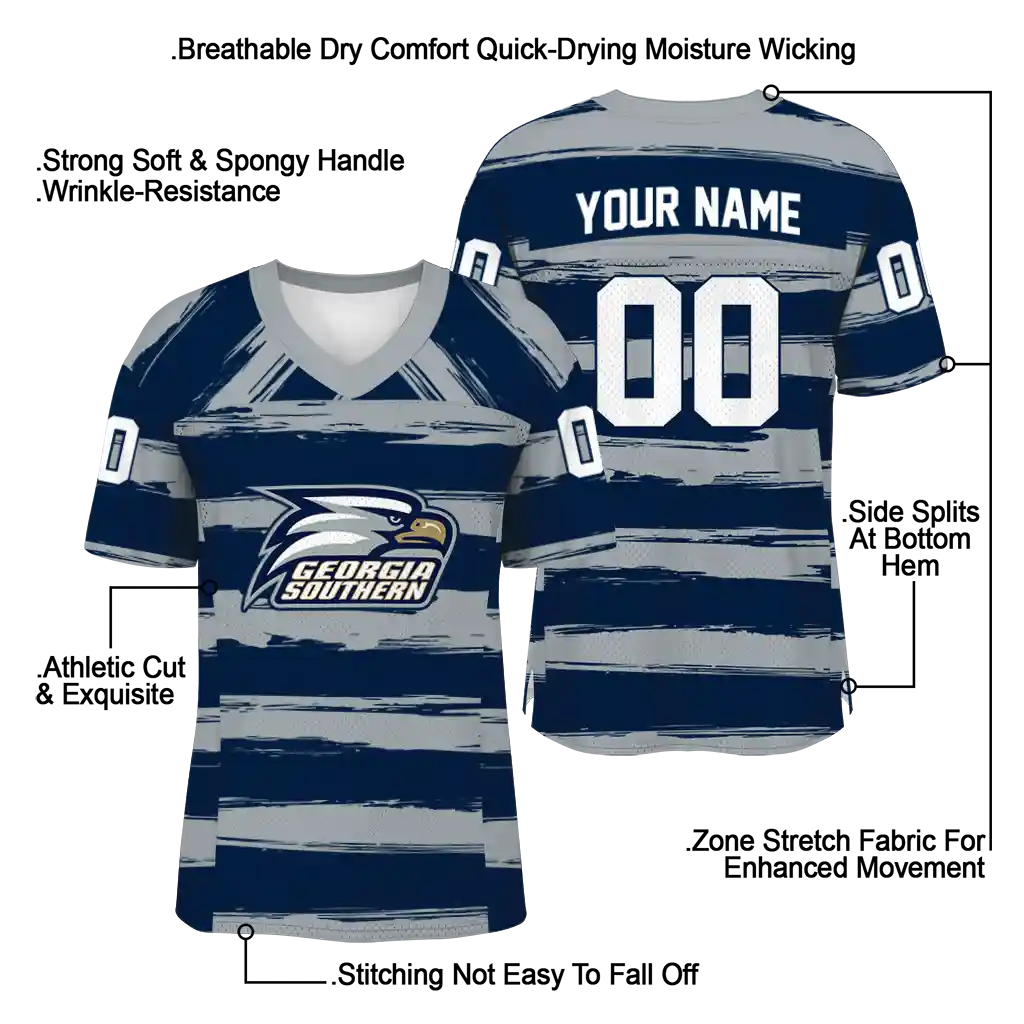 personalized georgia southern eagles art stripe blue jersey latest model personalized georgia southern eagles art stripe blue jersey latest model